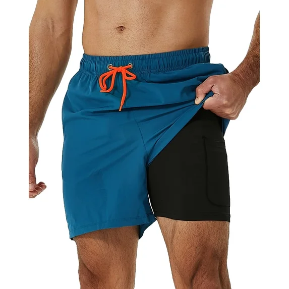 Men Swimwear Boardshorts With Liner