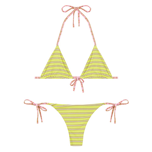 Classic triangle tie side bikini
