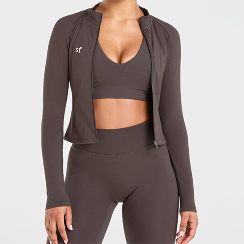 Solid Color Active Jacket