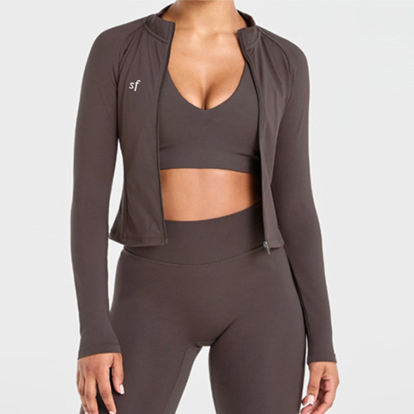 Solid Color Active Jacket